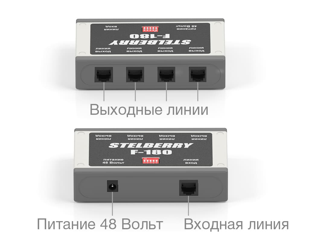 Назначение разъёмов усилителя-репитера STELBERRY F-180