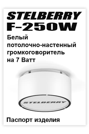СКАЧАТЬ паспорт изделия STELBERRY F-250W