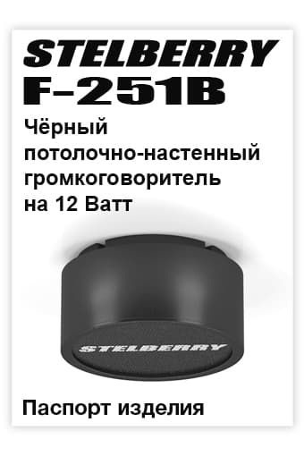 СКАЧАТЬ паспорт изделия STELBERRY F-251B