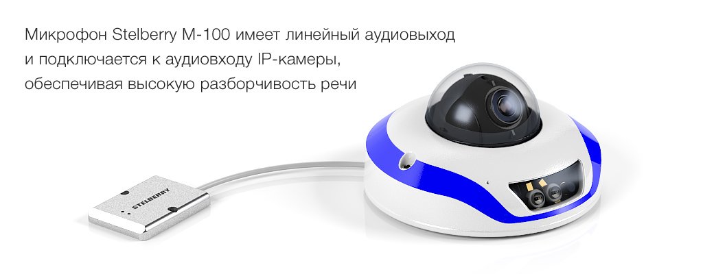 STELBERRY M-100 в качестве микрофона для IP-камеры