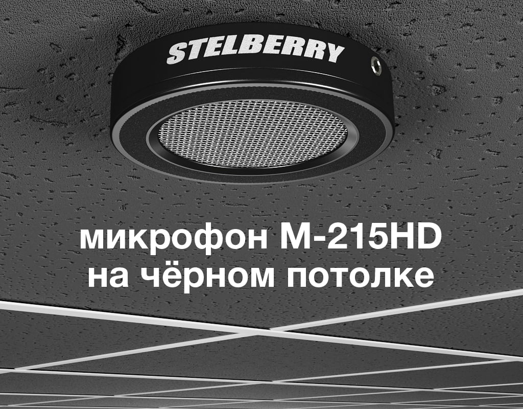 Пример установки М-215HD на потолке