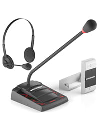 S412 - Дуплексное переговорное устройство «КЛИЕНТ-КАССИР» с режимом «СИМПЛЕКС» и гарнитурой