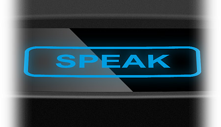 Сенсорная клавиша «SPEAK» пульта «КАССИР»